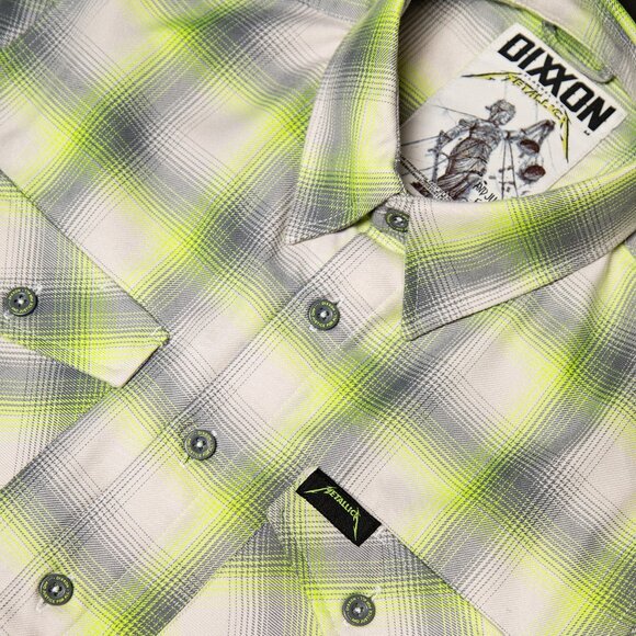DIXXON Flannel x METALLICA..AND JUSTICE FOR ALL Collab Flannel Shirt - Men's L - Picture 2 of 13